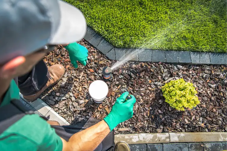 Healthy green lawn
