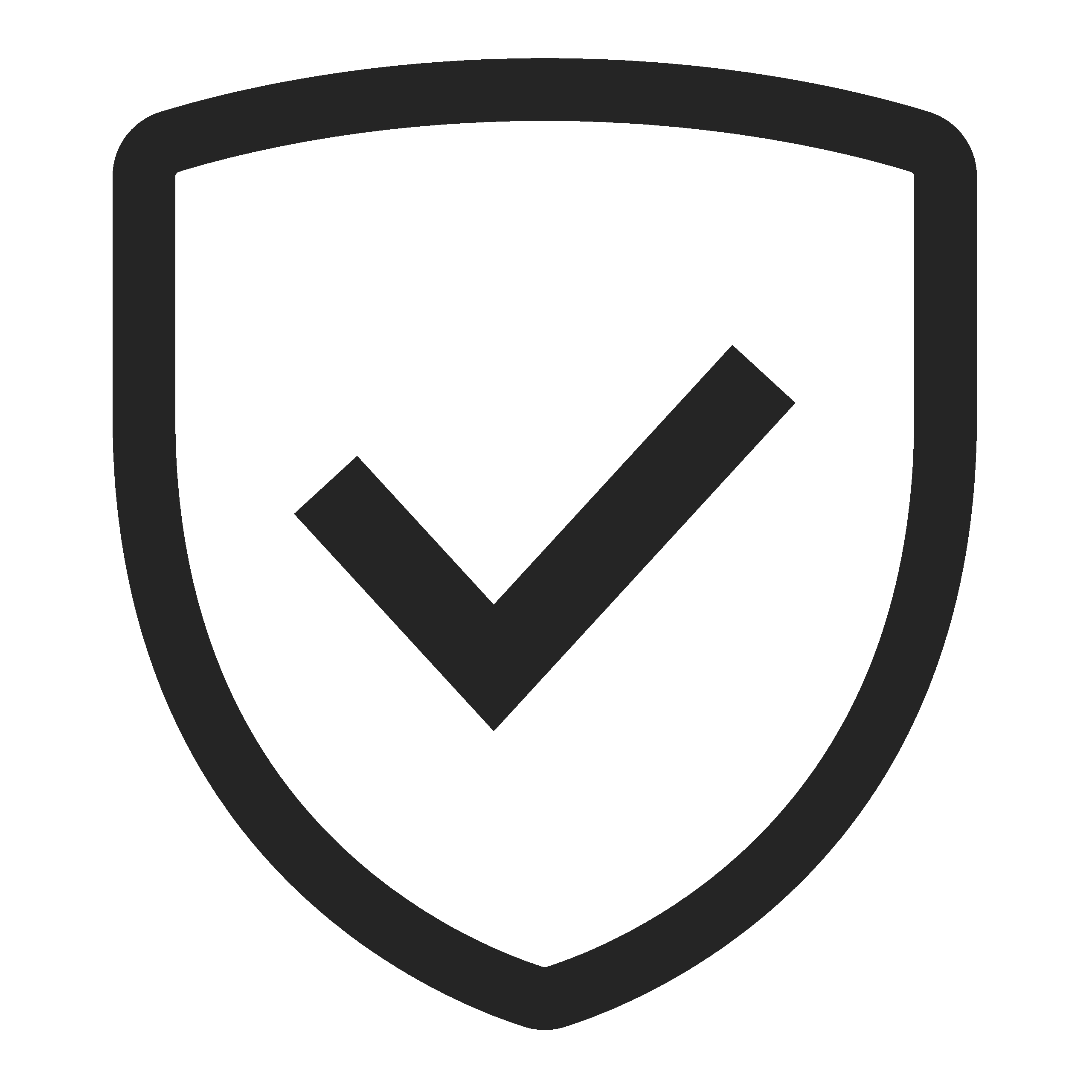 Security shield with checkmark icon representing trust and protection